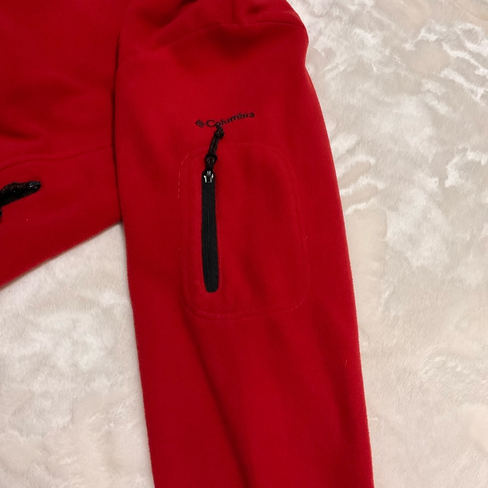 Columbia Women's Wisconsin Vibrant Red Fleece Jacket XL - Picture 3 of 6